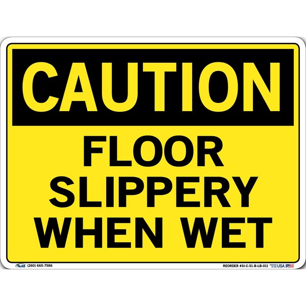 Vinyl Label Sign, 9-1/2" H, 12-1/2" W, Vinyl Label, Rectangle, English, SI-C-51-B-LB-011